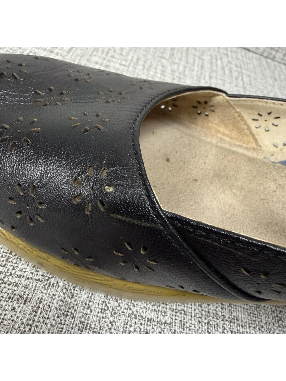Alegria  Shoes Women’s Size EU 39 / US 9 Black Leather Mary Janes Rene Clogs